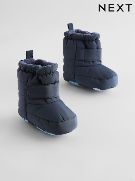 Blue Navy Baby Touch Fastening Snow Boots (0-2mths) (AR2213) | AED51