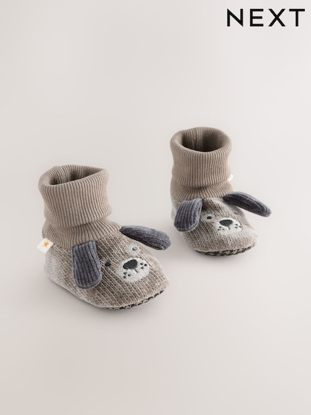 Grey Dog Baby Sock Top Boot Shoes (0-18mths) (AR2215) | €14