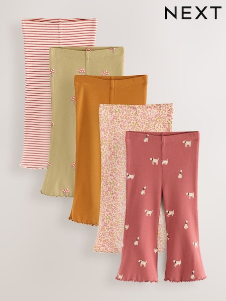 Autumnal Orange Flared Leggings 5 Pack (3mths-7yrs) (AR2239) | AZN 55 - AZN 65