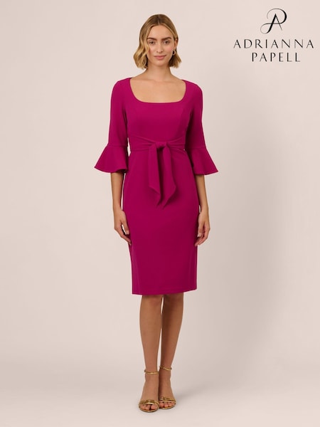 Adrianna Papell Pink Bell Sleeve Tie Front Dress (AR2256) | 8,952 UAH