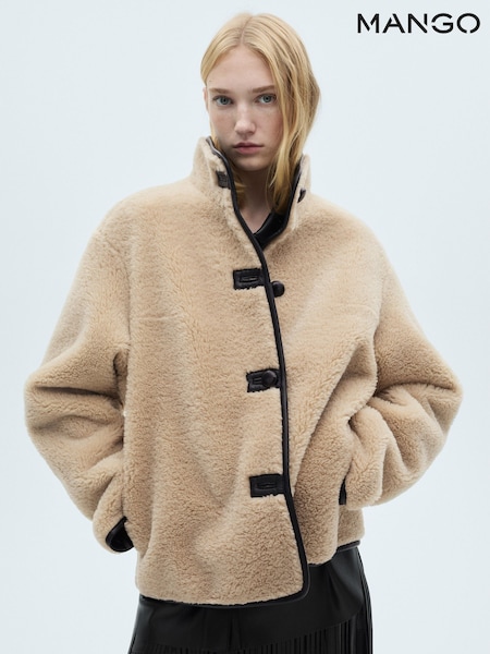 Mango Cream Fleece Duffle Coat (AR2281) | €79