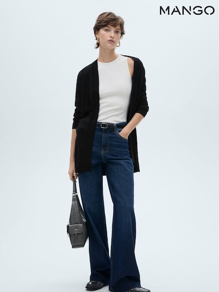 Mango Black Fine-Knit Cardigan (AR2289) | €33