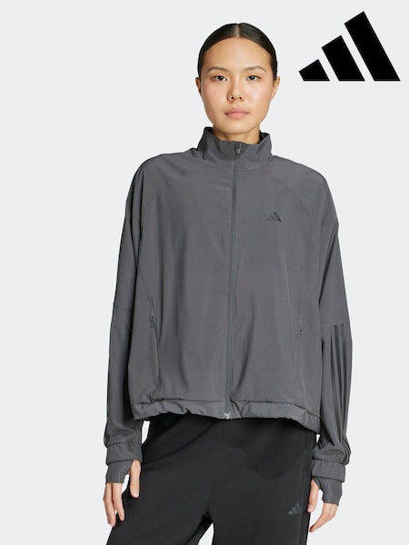 adidas Grey HYGLM WINDB S Jacket (AR2394) | R$ 690