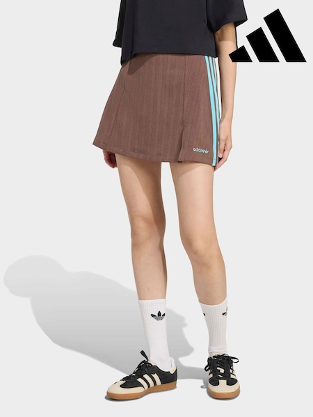 adidas Originals Brown Tailored 3-Stripes Skirt (AR2422) | €73