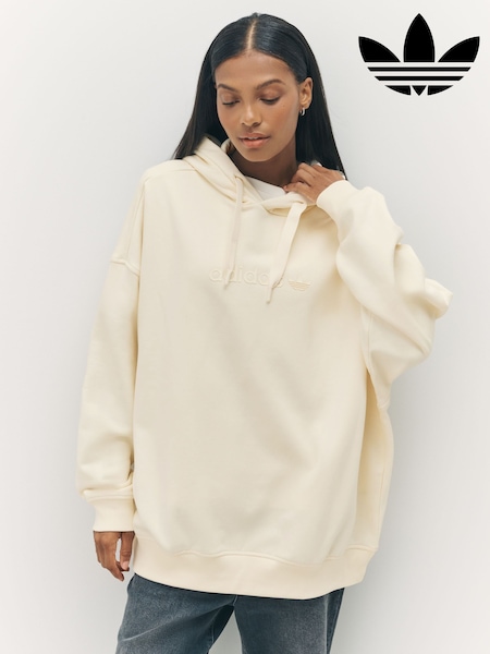 adidas Originals Brown Essentials Linear Oversize Hoodie (AR2433) | €66