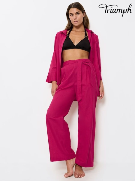Triumph Pink Summer Wear 100% Cotton Trousers (AR2640) | ₪191