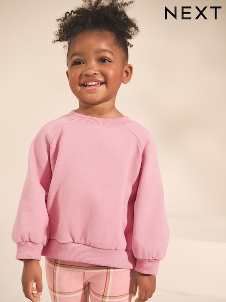 Rose Pink Crew Sweatshirt (3mths-7yrs) (AR3349) | €14 - €17