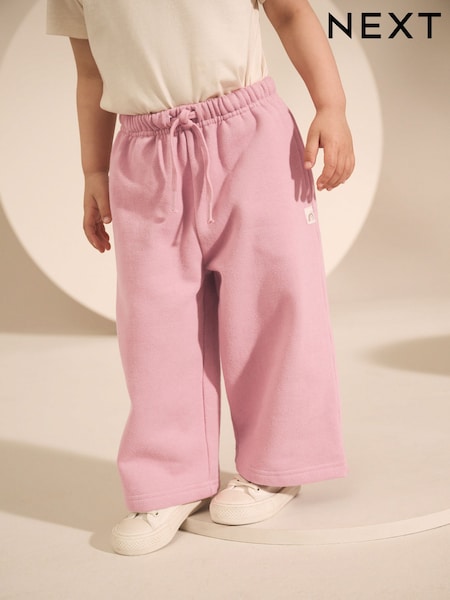 Rose Pink Wide Leg Sweat Joggers (3mths-7yrs) (AR3351) | €8.50 - €11.50