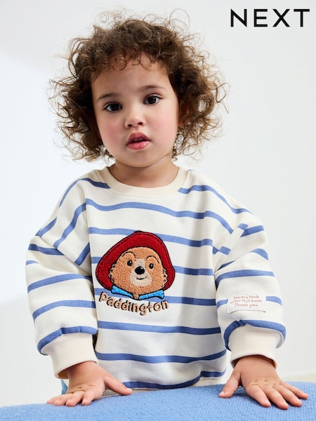 Paddington Bear Cream Stripe Sweatshirt (3mths-7yrs) (AR3406) | €20 - €22