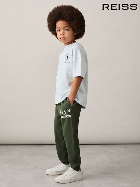 Reiss Pine Green Altuve 9-13 yrs Varsity League Oversized Joggers Cotton-Blend (AR3832) | €55