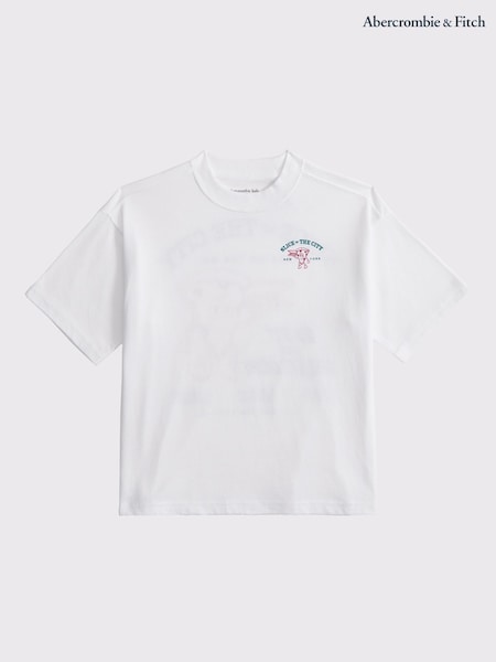 Abercrombie & Fitch Fun Cartoon Back Graphic T-Shirt (AR4008) | R$ 190