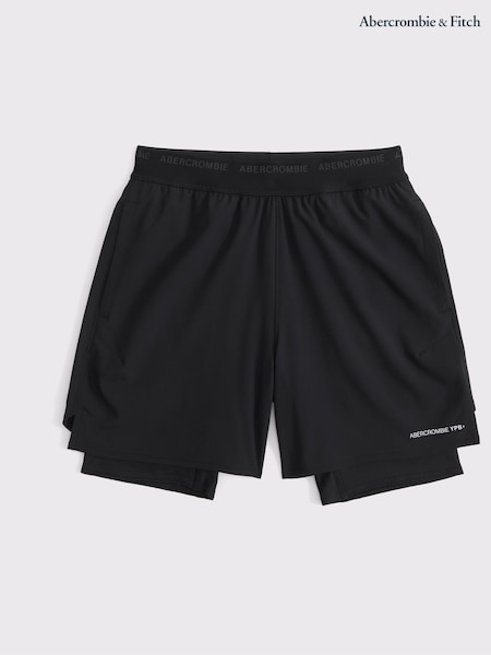 Abercrombie & Fitch Active Sports 2 Layer Logo Shorts (AR4010) | ‏204 د.إ.‏