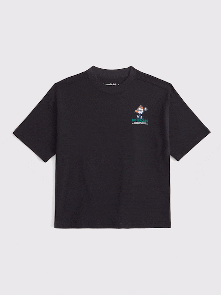 Abercrombie & Fitch Fun Cartoon Back Graphic T-Shirt (AR4012) | €25