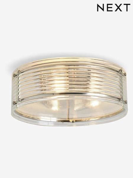 Chrome Carlton 2 Light Flush Fitting Ceiling Light (AR4078) | €159