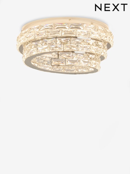 Chrome Monaco Flush Fitting Ceiling Light (AR4103) | €198