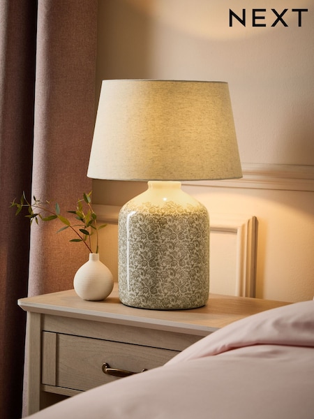 Ivory Hemingway Floral Table Lamp (AR4138) | €131