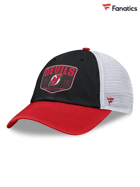 Fanatics NHL New Jersey Devils Structured Adjustable Meshback Black 100% Cotton Cap (AR4202) | 130 LEI
