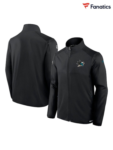 Fanatics NHL San Jose Sharks Authentic Pro Rink Full-Zip Fleece Black Jacket (AR4203) | AED247