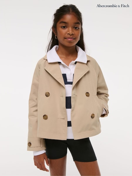 Cropped Trench Coat With Heart Lining (AR4482) | €85