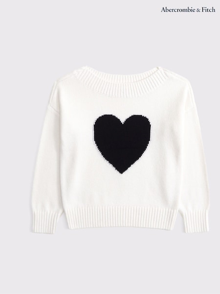 Heart Intarsia Knitted Jumper With Slash Neck (AR4497) | R$ 385