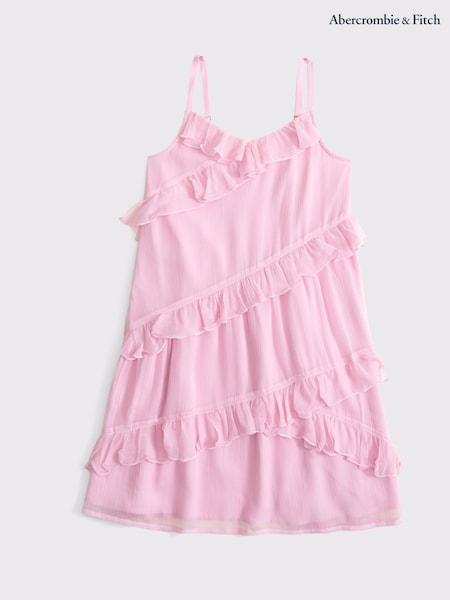 Ruffle Strappy Chiffon Mini Dress (AR4509) | 313 LEI