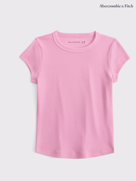 Abercrombie & Fitch Basic Short Sleeve Baby Tee T-Shirt (AR4511) | 901 UAH