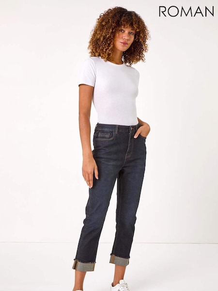 Roman Slim Leg Turn Up Stretch Jeans (AR4548) | €64