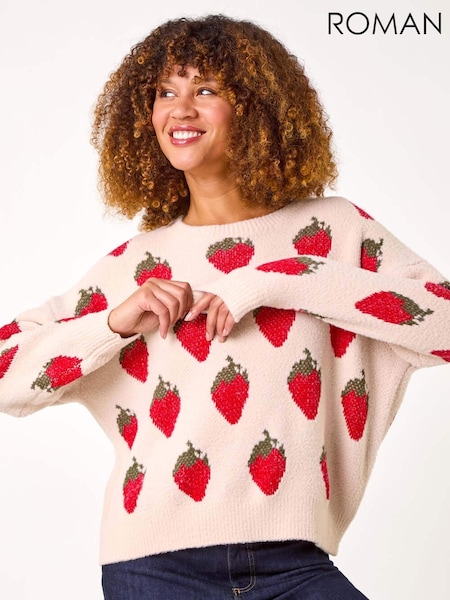Roman Fruit Pattern Knit Jumper (AR4588) | ‏283‏₪