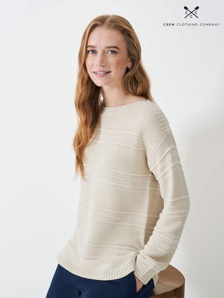 Crew Clothing Natural Crew Clothing Company Blue Tali Jumper (AR4609) | AED285
