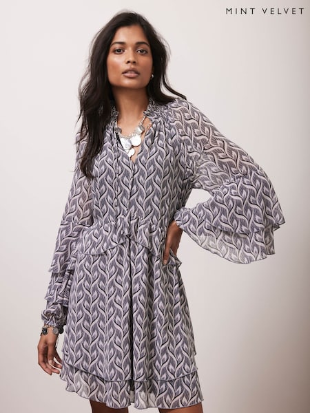 Mint Velvet Geo Print Mini Dress (AR4619) | €143