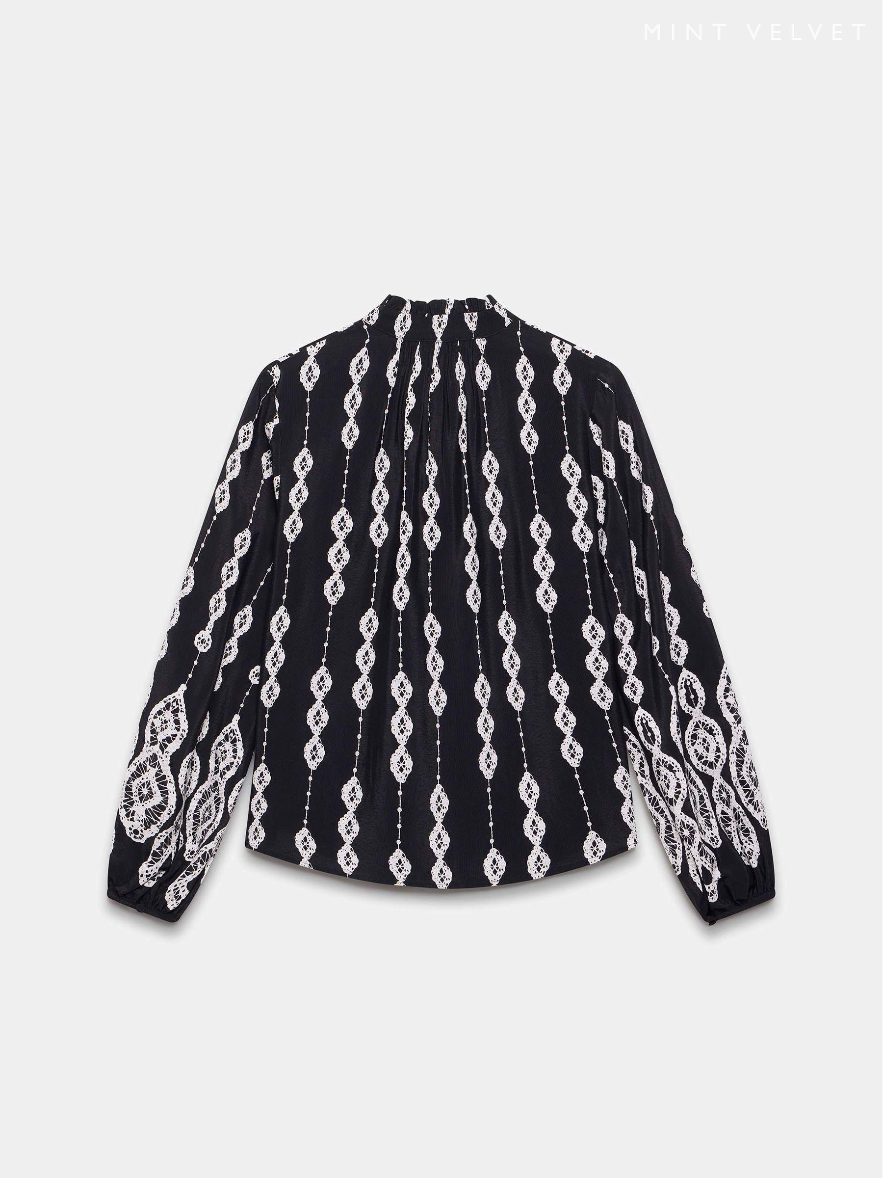 mint velvet jacquard boho top
