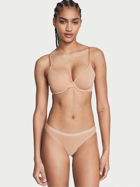Victoria's Secret Praline Nude Logo Thong Knickers (AR4714) | €10.50