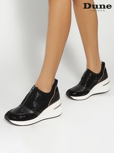 Dune London Black Elsha Trainers (AR4754) | €156