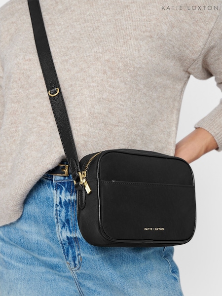 Katie Loxton Black Nylon Luxe Camera Bag (AR4770) | OMR23