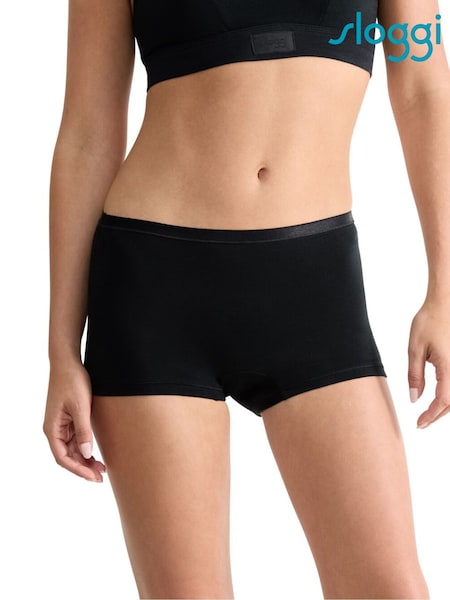 Цвет морской волны - Sloggi Go Daily Cotton Highwaist Black Knickers 3 Pack (AR4859) | €34