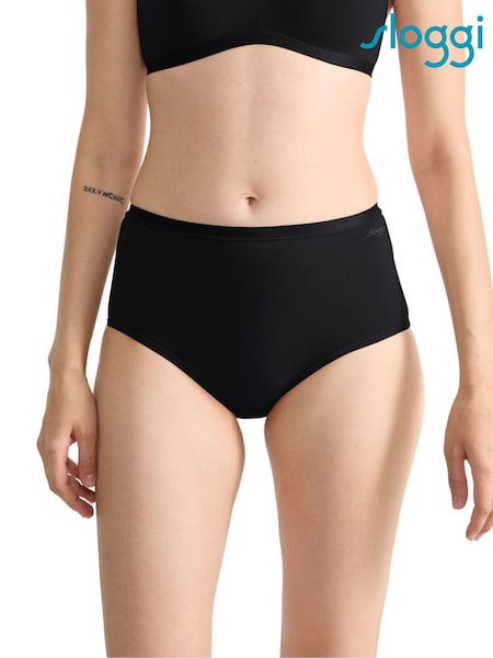 Schwarz - Sloggi Go Daily Cotton Highwaist Knickers 3 Pack (AR4875) | 41 €