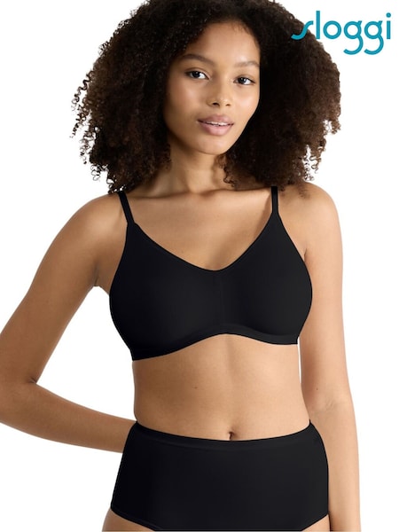 Sloggi Go Daily Cotton Highwaist Black Bras 3 Pack (AR4885) | €34