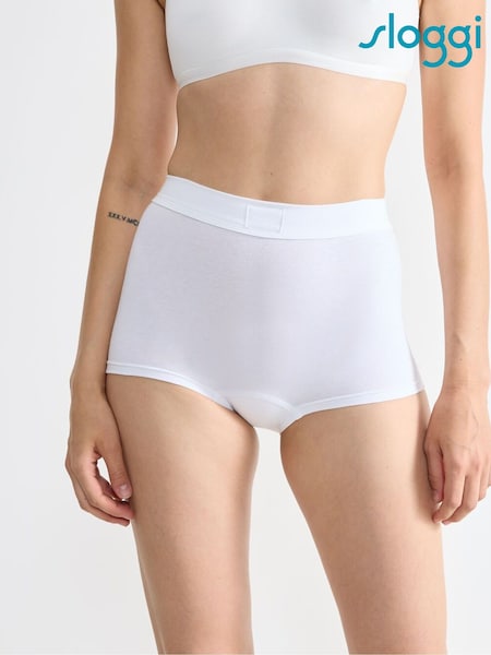 Sloggi White Double Comfort T Tai Knickers (AR4916) | ₪65