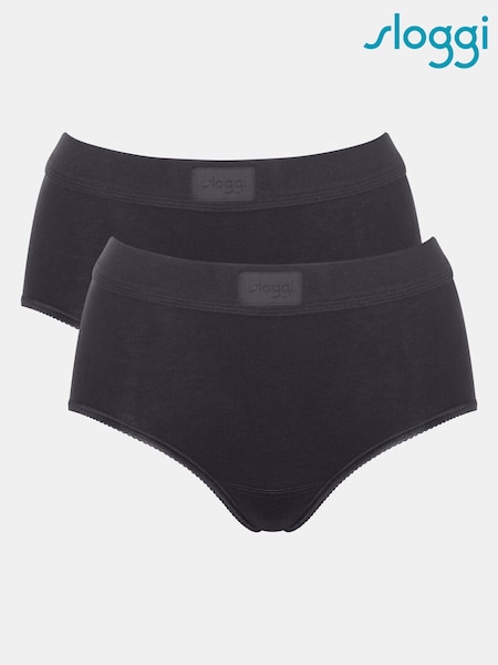 Sloggi Double Comfort T Tai Berry/Black Briefs 2 Pack (AR4918) | 164 LEI