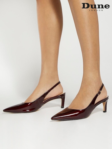 Dune London Celinna Set Back Kitten Slingback Shoes (AR6012) | 515 LEI
