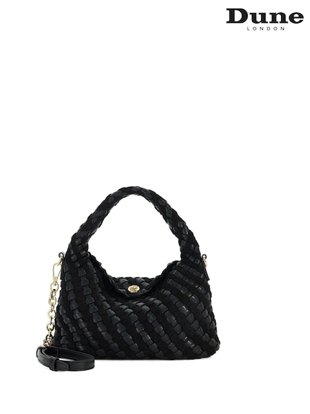 Dune London Black Dinkydeliberate Mini Woven Slouch Crossbody Bag (AR6016) | €142