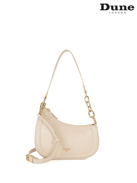 Dune London Cream Smart Direction Small Scoop Shoulder Bag (AR6017) | €127