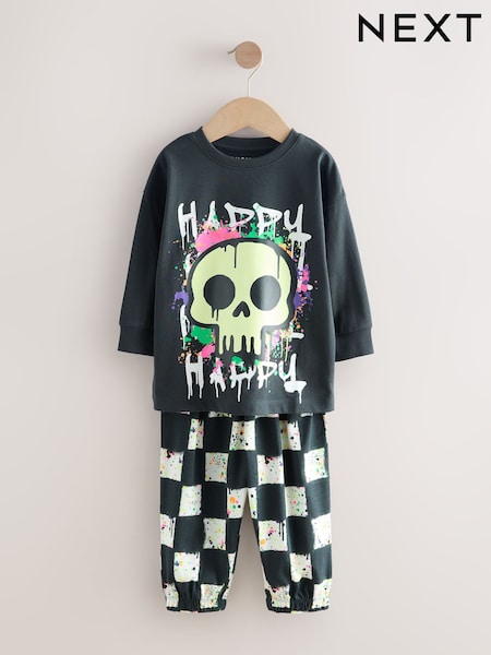 Multi Halloween Oversized Single Pyjamas (9mths-10yrs) (AR6059) | AED61 - AED76