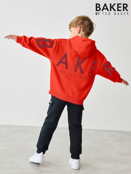 Baker by Ted Baker Oversized Back Print Hoodie (AR6063) | ₪141 - ₪166