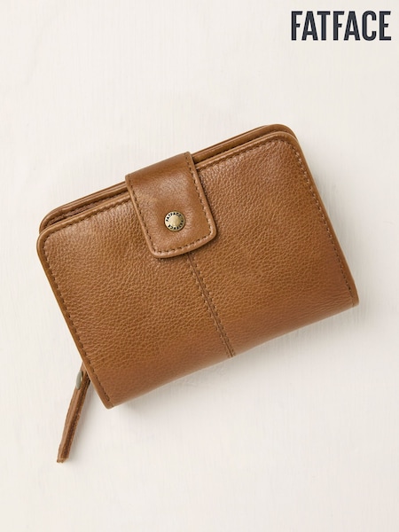 FatFace Etta Tan Brown Zip Purse (AR6229) | $60