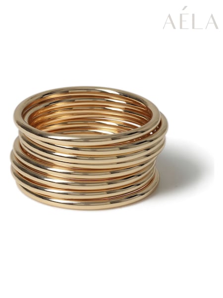 Aela Gold Tone Bangle Set 5 Pack (AR6349) | €25