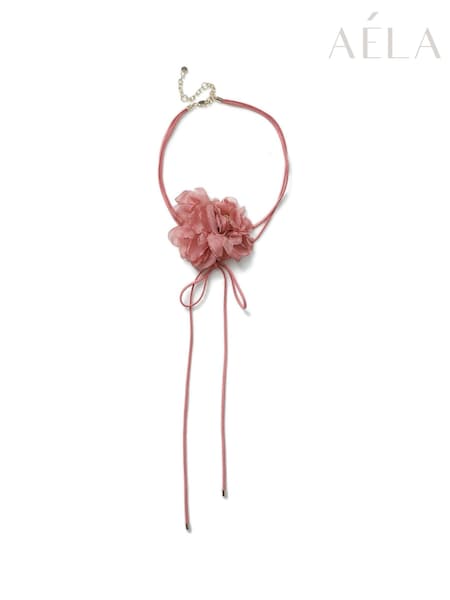 Aela Pink Flower Choker Necklace (AR6356) | €20