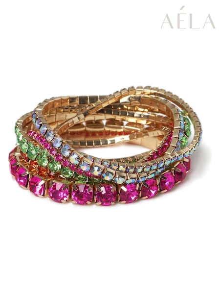 Aela Rhinestone Stretch Wristwear Bracelet (AR6368) | €25