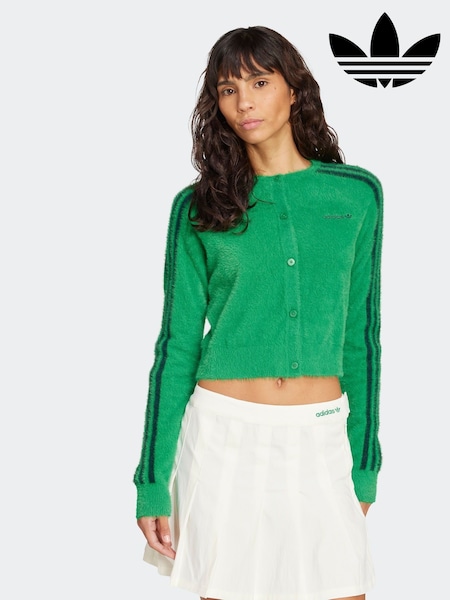 adidas Originals Green Fluffy 3-Stripes Cardigan (AR6385) | € 88