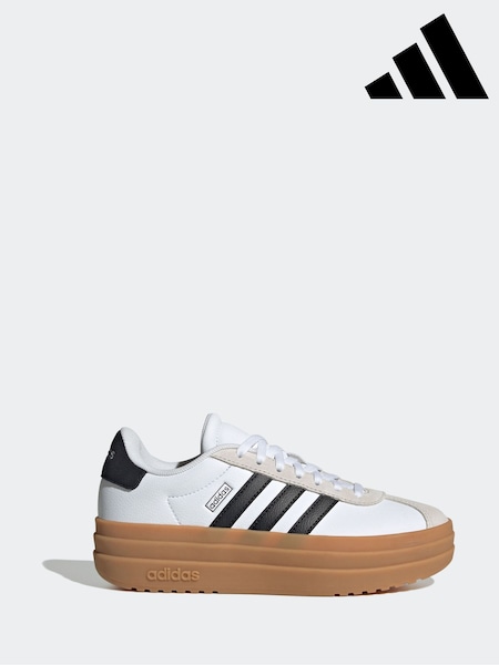 adidas White VL Court Bold Shoes (AR6418) | R$ 445